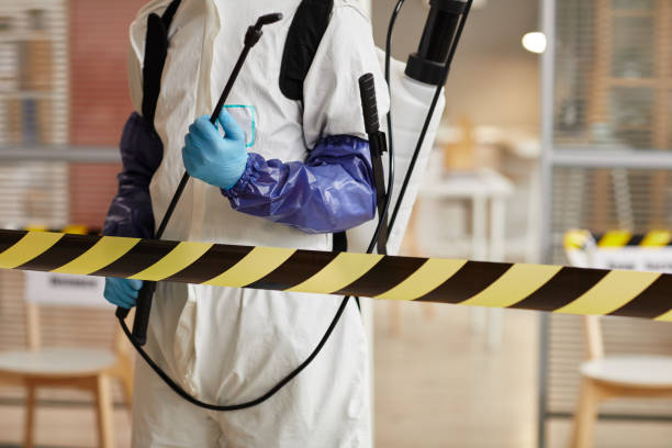 Professional Sewage Cleanup technician working in Monroe, SD